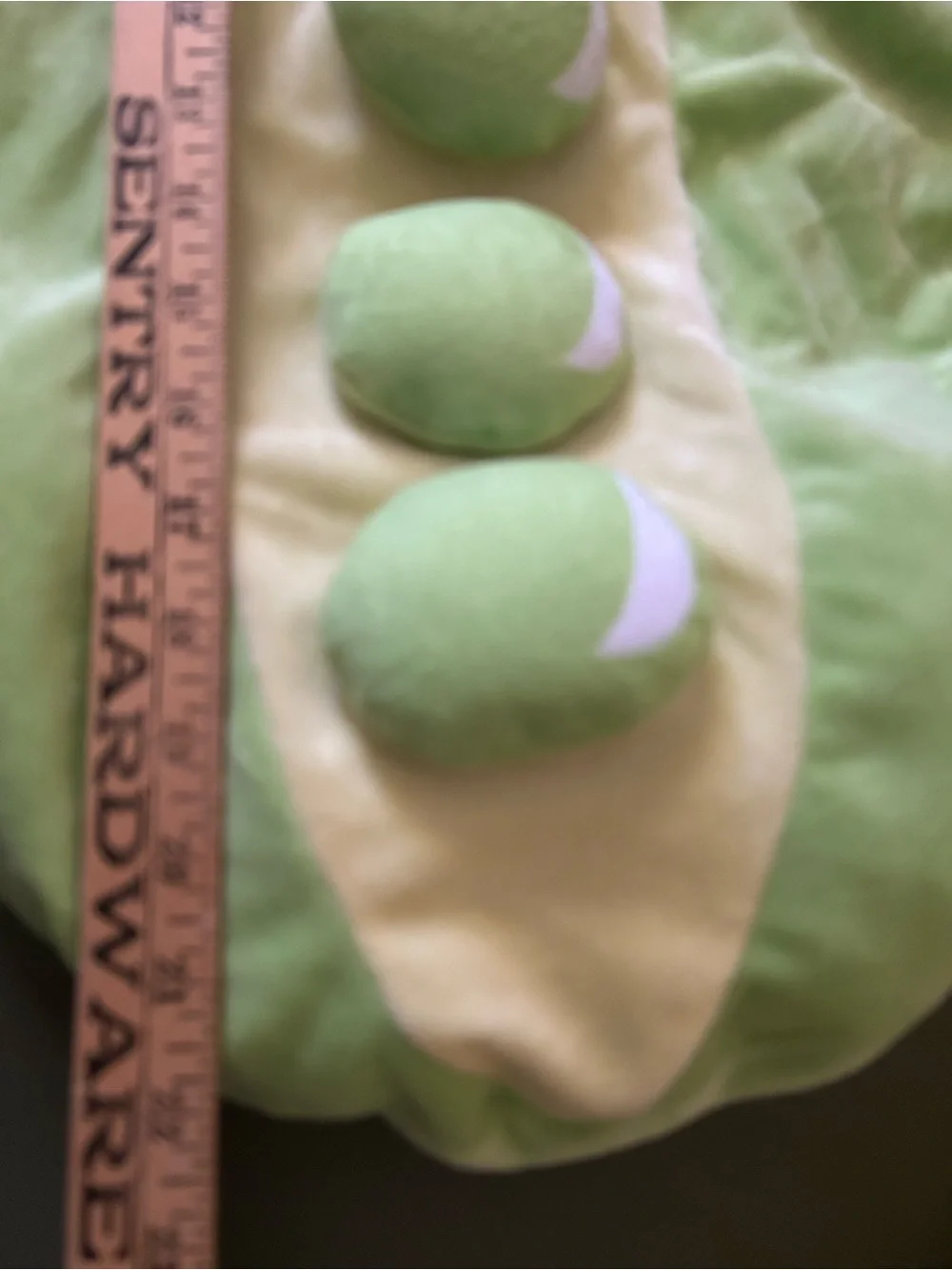 Baby Peapod Costume Size 0-6 Months Zip Fleece Green Hooded Halloween Warm Cute